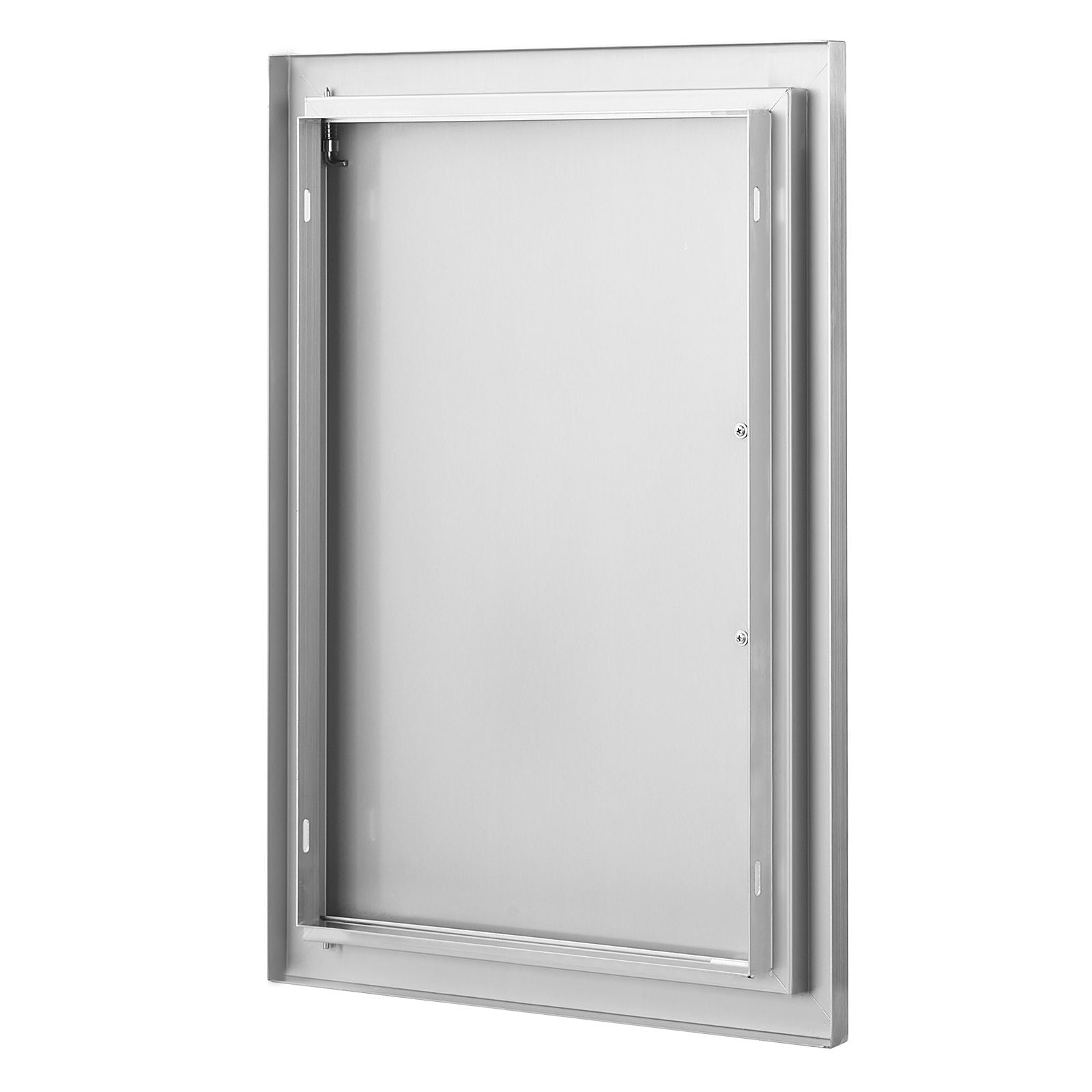 Stainless Steel BBQ Access Door 17x24 Inch with Reversible Hinge, Ergonomic Handle, CAD Template, for Outdoor Kitchen Island