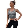 thumbnail image 3 of Women's V Neck Spaghetti Strap Cami Tank Top, 3 of 6