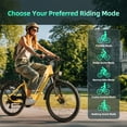 thumbnail image 4 of WOOKEN Electric Bike for Adults ,48V 10.4Ah Removable Battery and up to 50Miles 19.8MPH, 26" x 2.1" Electric Commuter Bike with 7-Speed and Front Suspension, UL 2849, 4 of 10