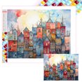 thumbnail image 1 of Con Cuentas Cuadradas 5D DIY Cabaña Enrejada 45x35cm, 1 of 9