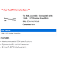 thumbnail image 2 of Tie Rod Assembly - Compatible with 1968 - 1972 Pontiac Grand Prix 1969 1970 1971, 2 of 2