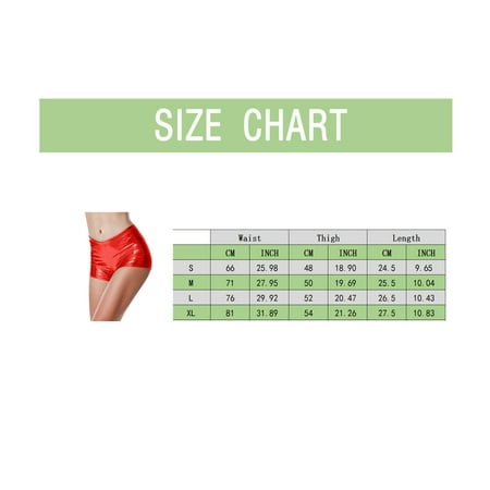 B91xZ Shorts For Women Panty Leather Women s Pants Short Waist Rave Glossy Shorts Trousers High Pants Purple S