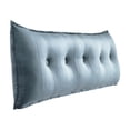 thumbnail image 1 of WOWMAX Rectangular Headboard Reading Body Pillow Bedside Oversized Throw Cushion Extra Large Backrest Lumbar Pillows Positioning Back Support Bolster for Bed Sofa Couch Velvet Grey Full, 1 of 6