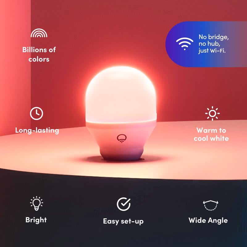 LIFX Smart Home A19 E26 (Medium) Smart-Enabled LED Bulb Color Changing 9 Watt Equivalence 1 pk
