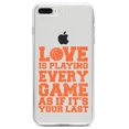 thumbnail image 1 of DistinctInk Clear Shockproof Hybrid Case for iPhone 7 PLUS / 8 PLUS (5.5" Screen) TPU Bumper Acrylic Back Tempered Glass Screen Protector - Love is Playing Every Game As If It's Your Last, 1 of 5