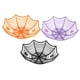 thumbnail image 1 of 3 cuencos multiusos para servir con forma de telaraña de PP para Halloween, en naranja, negro y morado, para decoración de fiestas., 1 of 8