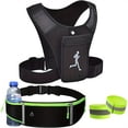 thumbnail image 2 of Lindbes Running Phone Holder Vest  Running Vest Phone Holder  Running Belt With Waterproof Adjustable Elastic Strap  Key Holder Reflective Waterproof Phone Pouch  Running Belt With Water, 2 of 7