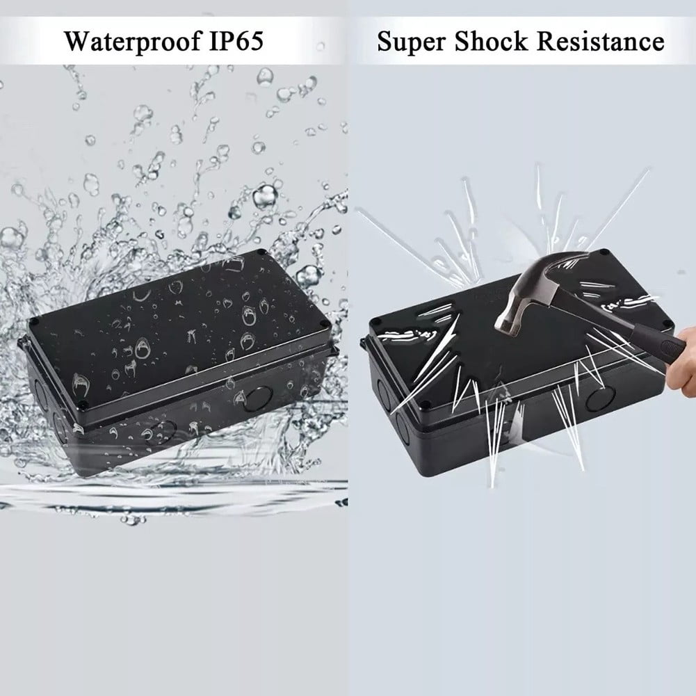 150X110X70Mm Ip65 Junction Box Safety Electrical Junction Box Cable Connector Multiple Cable Gland Entry Points