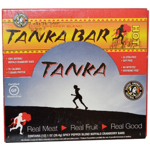 Tanka Bar Buffalo Meat with Cranberries and Pepper Blend Spicy Pepper