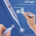 thumbnail image 3 of Ear Ear Cleaner Soft Silicone Earpick USB Rechargeable Ear Cleaner Flashlight Wax Remover Luminous Ear Curette Light Spoon for Kids, 3 of 7