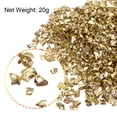 thumbnail image 3 of Uxcell 20g Crushed Glass Chips, 2-4mm Irregular Metallic Chunky Sequins Glass Stone Gold Tone, 3 of 5