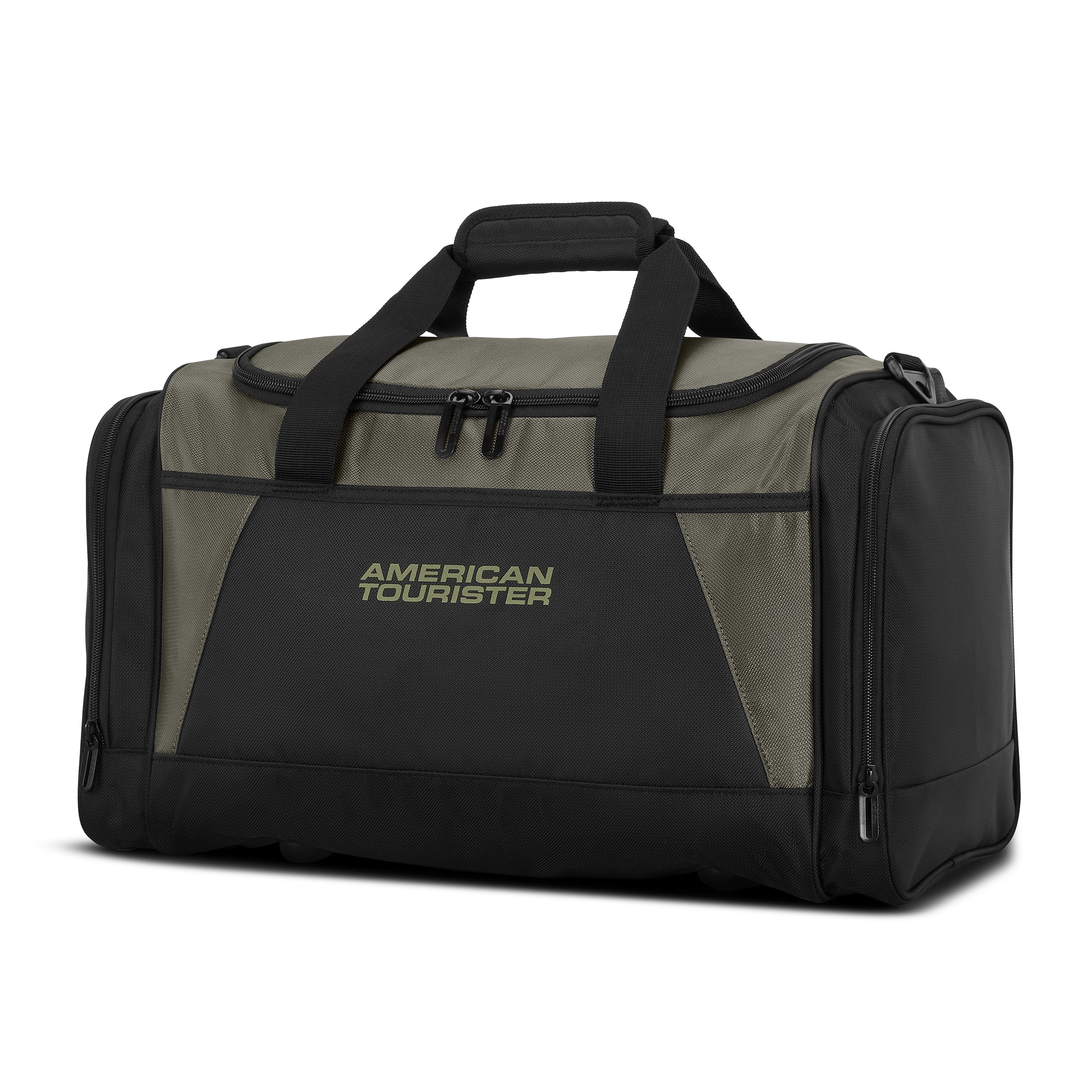 American Tourister 20-Inch Carry On Travel Duffel Bag with Removable Shoulder Strap,  Moss Green