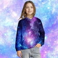 thumbnail image 6 of Sweatshirts for Boys Galaxy Print Cozy Pullover Hoodie Top Casual Style Boys Hoodies Size 3-4Y, 6 of 8