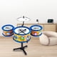 thumbnail image 4 of Juguetes, Educación, Batería de simulación para niños, 3 tambores, tambor de jazz, instrumento de percusión musical, juguetes para niños de 3 a 6 años, tambor de estante, 4 of 8
