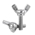 thumbnail image 1 of Bolsa de 5 tornillos de mariposa de acero inoxidable 304 para máquina (M5 x 12 mm), 1 of 14