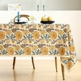 thumbnail image 2 of Mantel ISAENNE Designer Bohemian Floral 140x140 cm de lino, 2 of 7