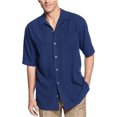thumbnail image 1 of Tommy Bahama Catalina Twill SS Button Up Shirt para hombre, azul, mediano Tommy Bahama Botones al frente, 1 of 1