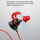 thumbnail image 3 of Auriculares intraaurales para juegos de 3,5" con cancelación de ruido y micrófono para portátiles, teléfonos móviles, etc. Auriculares con cable rojo., 3 of 7