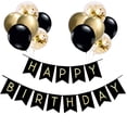 thumbnail image 1 of Juego de decoración de cumpleaños, decoración de cumpleaños, pancarta de decoración de feliz cumpleaños, 1 of 5