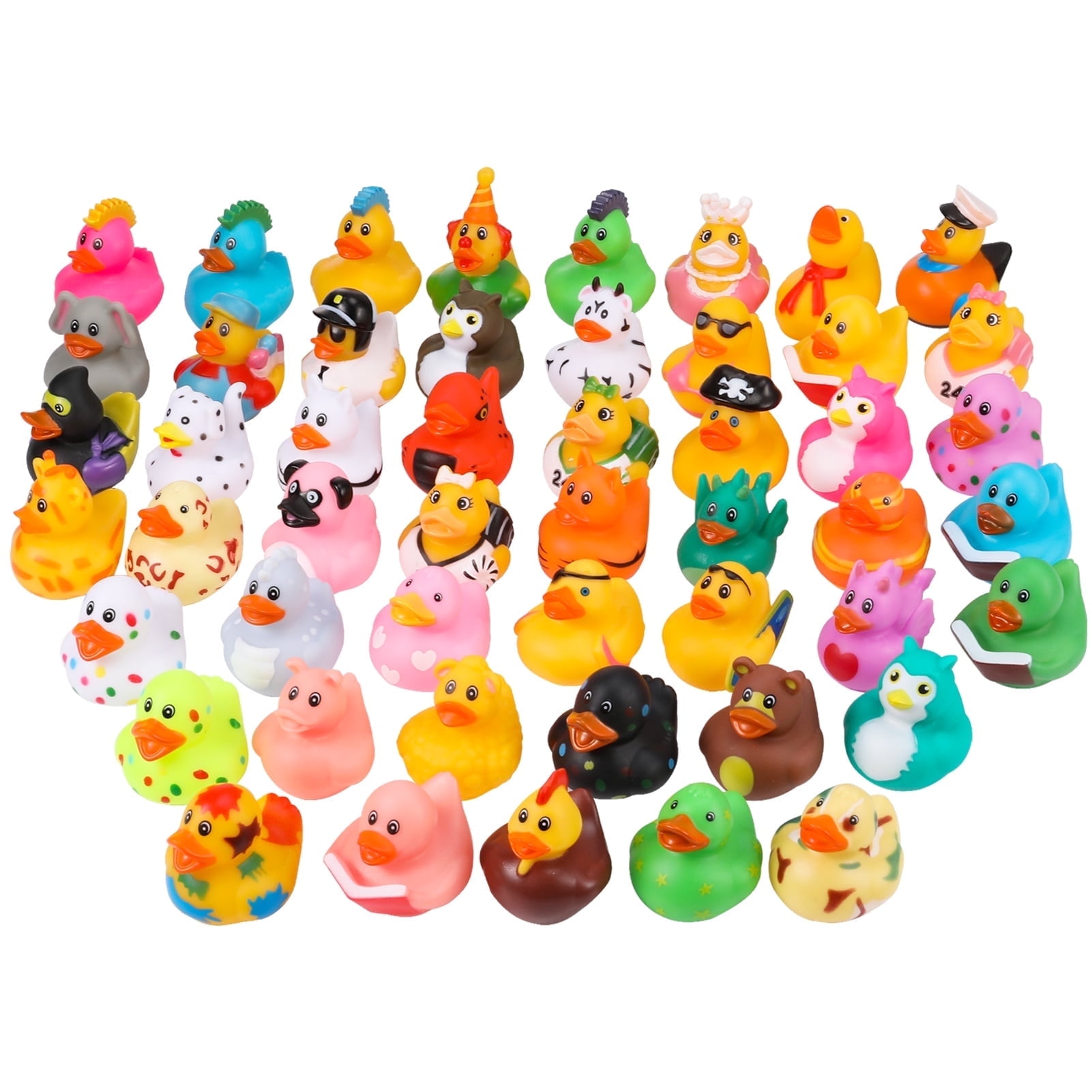 Sixwipe 50 Pack Assorted Rubber Ducks Bath Toys photo 1