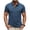 Blue, variant on Polo Tshirts Casual Baseball Jersey Men's Casual Solid Color Matching Buttons Short Sleeve Turtleneck T-shirt Top Blue S