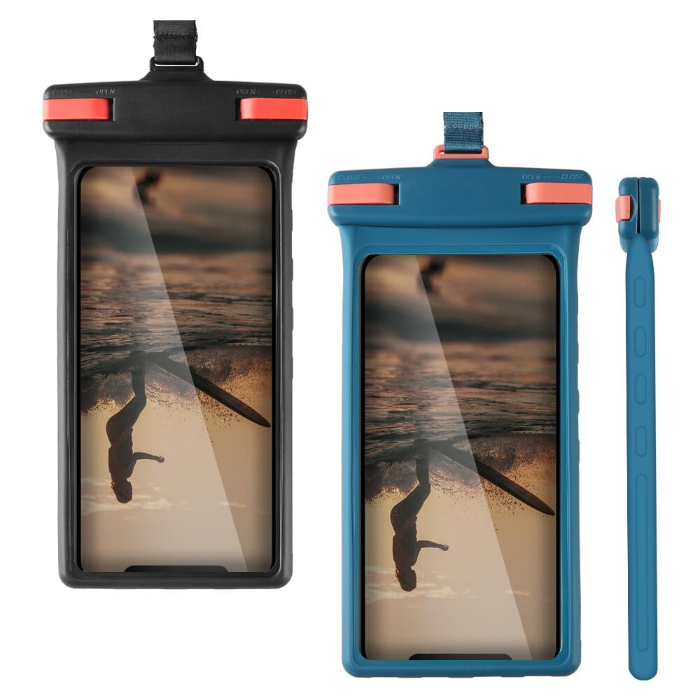 QUANFENG QF 2PCS Waterproof Phone Pouch Floats Phone Dry Bag Waterproof