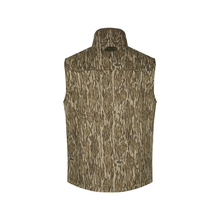 Drake Men s MST Windproof Soft Shell Insulated Vest Mossy Oak Bottomland 2XL Walmart