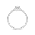 thumbnail image 2 of 14K White Gold Emerald Cut Lab Grown Diamond Basket Split Shank Solitaire Engagement Ring - 1.50 Carat (Ring Size: 5.5), 2 of 5