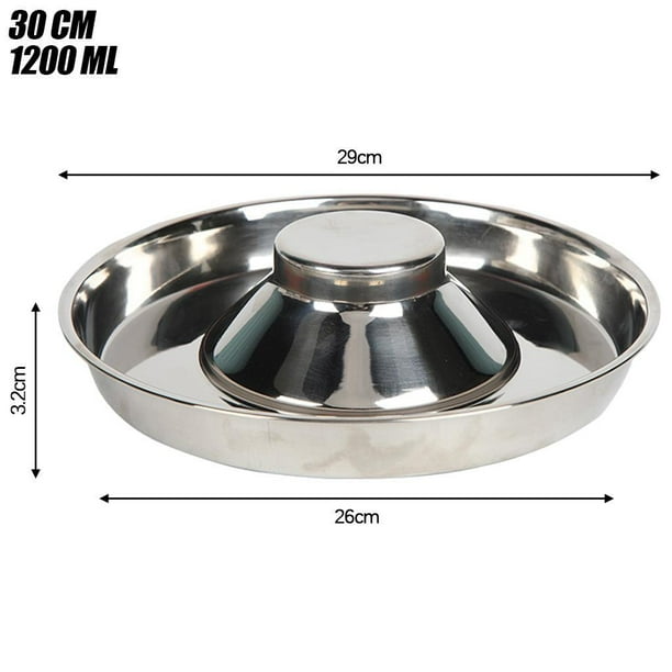 Stainless slow feeder dog 2024 bowl