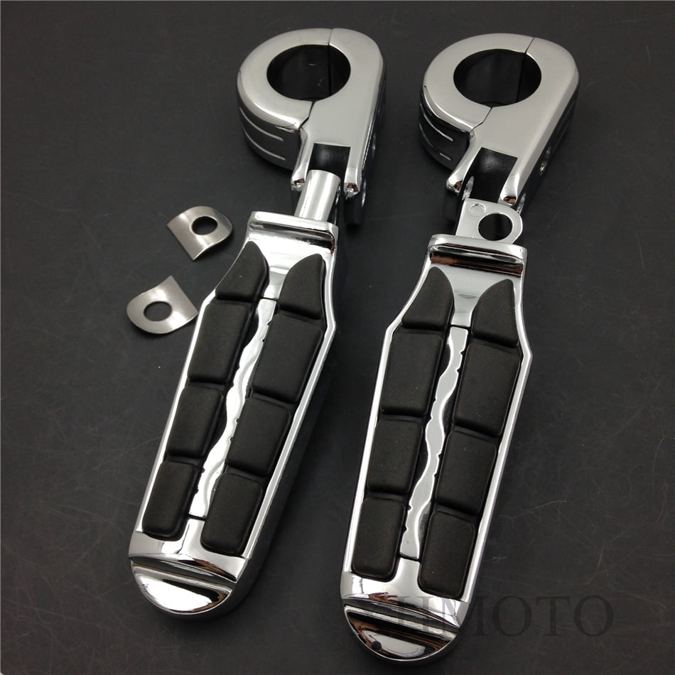 1 1/2" Highway Tombstone offset Mount P Clamp Foot peg for Honda