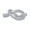 Grey, variant on Glass Art Knots Decors Hand Blown Glass Knots Sculptures Glass Knotted Figurine