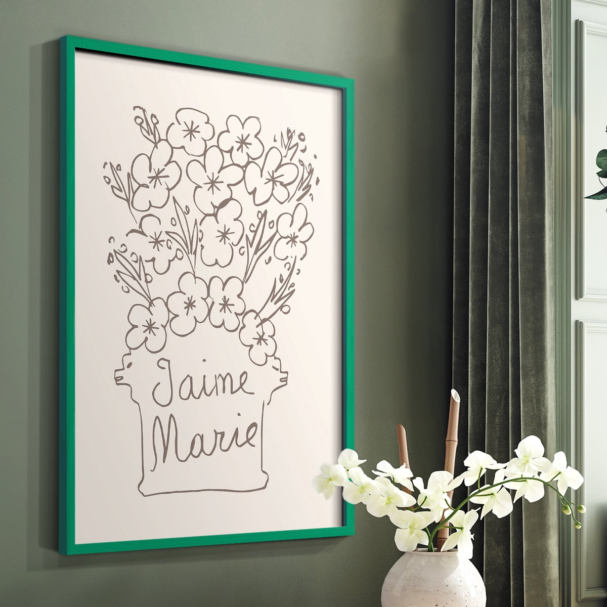 Matisse CCXLI in Solid Wood 11 x 14 Framed Print