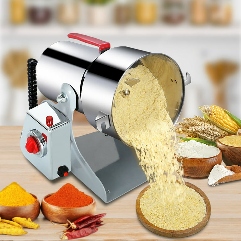 Moongiantgo 500g Grain Mill Grinder Electric High Speed Spice Grinder Flour  Mill Stainless Steel Dry Pulverizer for Cereal Grains Spices Herbs Coffee
