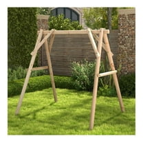 FASCK Heavy Duty Wooden Swing Frame with Reinforced Steel Bars, for Outdoor Porch Swing Chair, Max Load 800 lbs, for Garden Backyard Patio