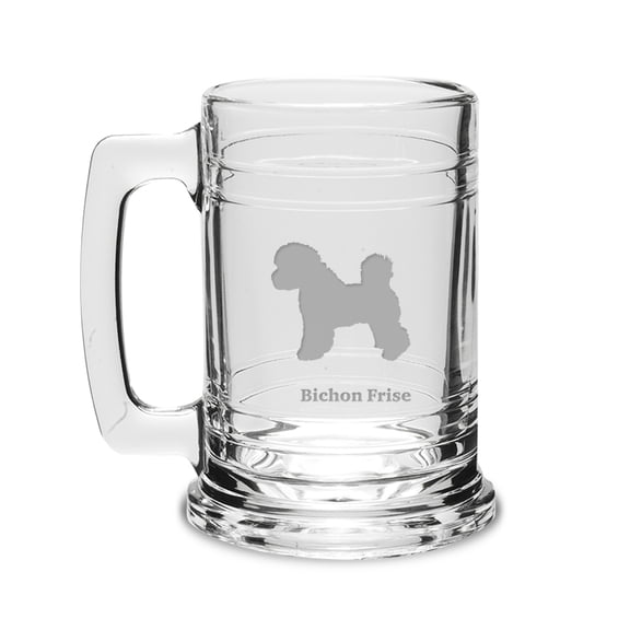 Bichon Frise Deep Etched 15 oz Colonial Tankard