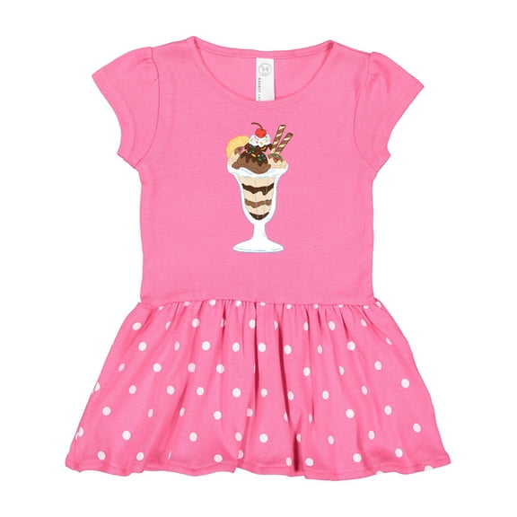 Inktastic Ice Cream Sundae Gift Baby Girl Dress