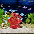 thumbnail image 6 of Aquarium Decorations, Betta Fish Tank Decorations, Fish Tank Accessories, Mushroom Decorations, 3.5X3 Inch White Openwork Honeycomb Mushroom Ornament, Play Hiding Spot for Betta, 6 of 7
