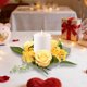 thumbnail image 5 of Corona De Velas De Plástico Con Rosas Simuladas Corona de rosas de seda amarilla para decoración de bodas, candelabros y portavelas, para realzar el ambiente festivo (1 unidad) JASKFLY, 5 of 9
