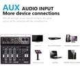 thumbnail image 3 of Mezclador de Audio Bluetooth de 4 Canales, Consola de Mezcla de Sonido, Interfaz de Audio, Tarjeta de Sonido USB para Estudio, Escenario, DJ, Hogar, Enchufe de la UE, 3 of 10
