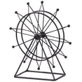thumbnail image 3 of MLINS 2pcs Unique Ferris Wheel Statue Iron Ferris Wheel Ornament Iron Crafts Desktop, 3 of 8