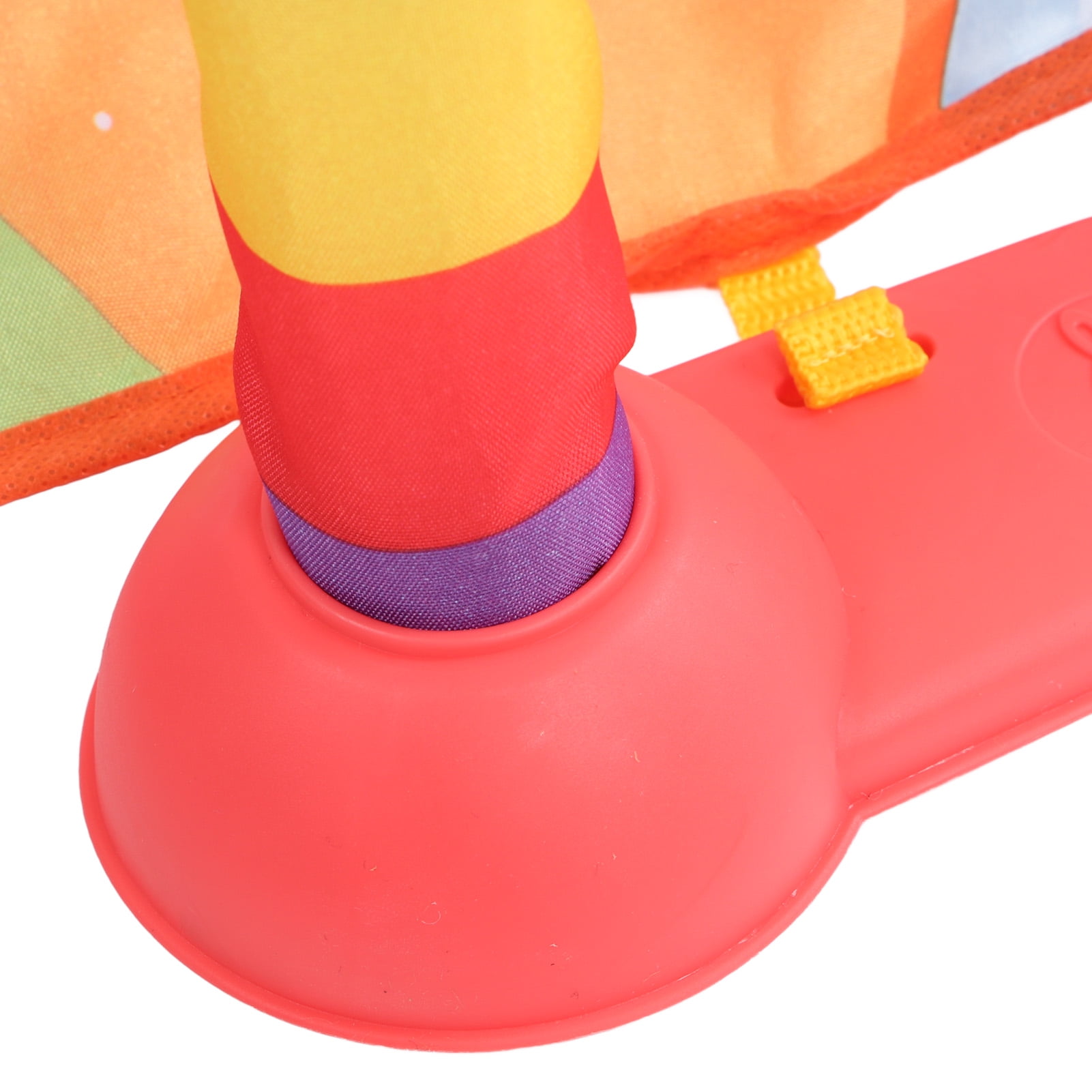 Riousery Baby Gym Playmat Piano Improve Motor Skill Sensory Stimulation Learning Light Musical Kick Play Piano Mat Red (13.78 inches / 35 cm)