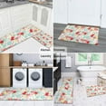 thumbnail image 5 of Pioneer Flower Floral Print Pattern Kitchen Rugs Sets Of 2,Anti Fatigue Kitchen Mat Rugs Non Slip Washable,Decorative Kitchen Floor Mats for Kitchen,Sink,Laundry,17"x30"+17"x47", 5 of 7