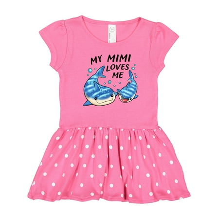 

Inktastic My Mimi Loves Me- Whale Shark Gift Toddler Girl Dress
