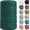 Dark Green, variant on Y&N - 4mm 109yards Macrame Cord, Colored Cotton Rope Macrame Yarn, Grey | Macrame Supplies, 3 Strand Twisted Cotton Yarn String, Cotton Cord for Wall Hanging, Plant Hangers, Crafts, Knitting