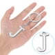 thumbnail image 4 of Cadena de llavero con letra inicial Uxcell Letra J Colgante de llavero Decoración para bolso o mochila Plateado, 4 of 7