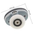 thumbnail image 3 of STRANDCHIC 4Ensemble Rouleaux de Porte de Douche de Remplacement Poulie en PA pour Capacité de Charge et Utilisation, 3 of 4