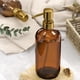thumbnail image 2 of Dispensador de jabón AmazerBath, vidrio ámbar, 500 ml, paquete de 2, 2 of 9