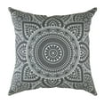 thumbnail image 2 of TreeWool (Pack of 2) Mandala Accent Cotton Decorative Square Throw Pillow Covers (24" x 24", Graphite Gray), 2 of 6