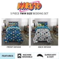thumbnail image 5 of Naruto Kids Twin Bed in a Bag, Anime Bedding, Comforter Sheets and Sham, Blue, 5 of 6