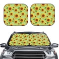 thumbnail image 2 of Haiem Sunflower Leaves Car Windshield Sun Shade (2 Pieces) Foldable Windshield Sun Shade Car Accessories for Truck SUV Pickup-Large, 2 of 7